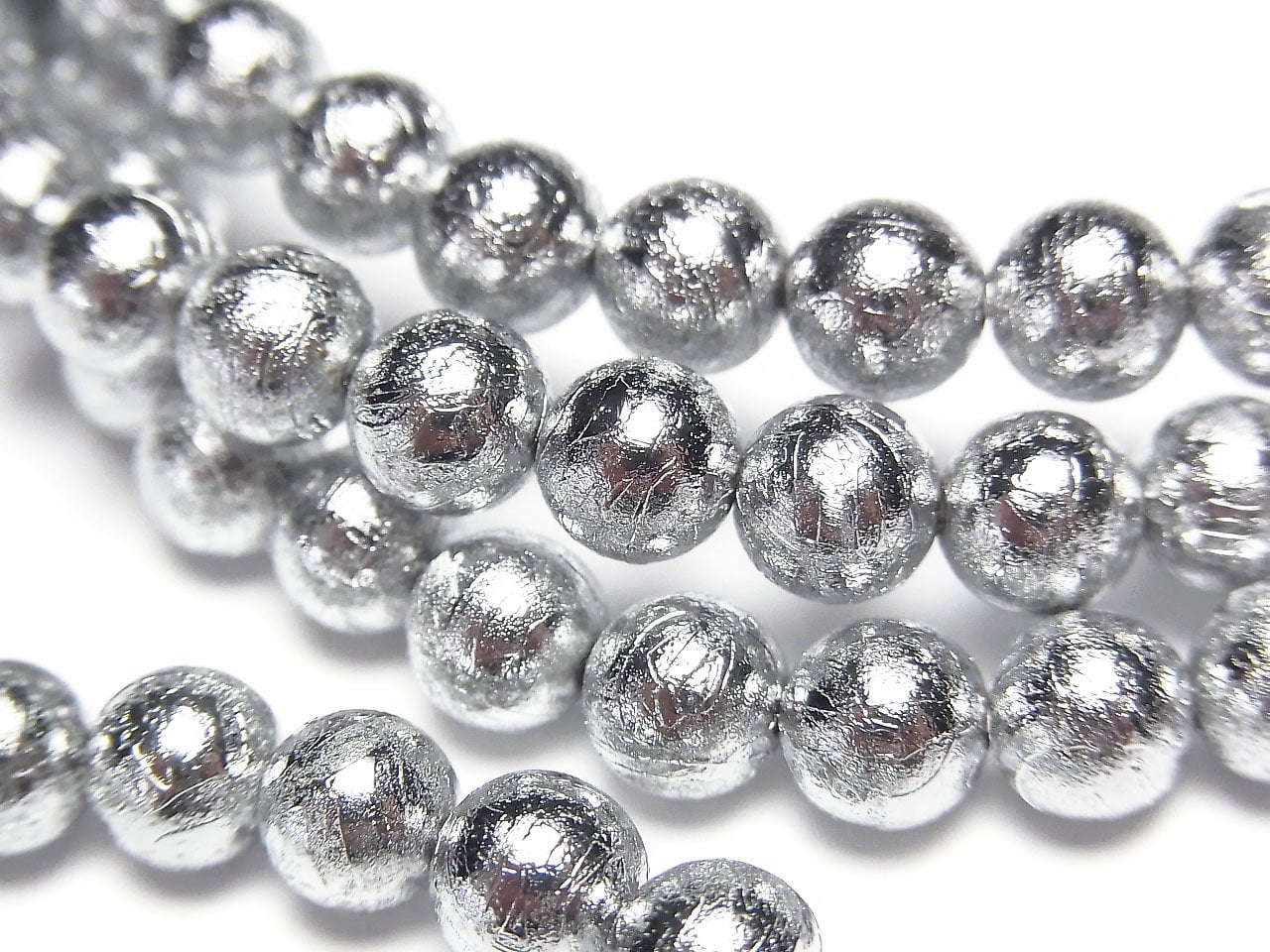 Meteorite (Altai meteorite) Round 6mm Bracelet