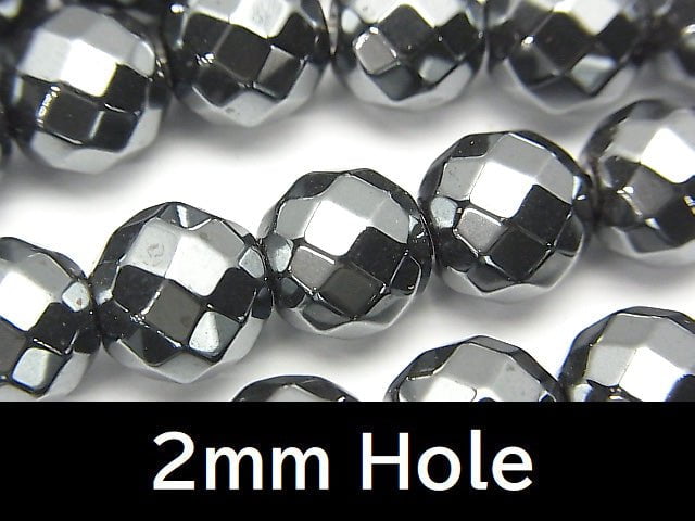 1strand $9.79! Hematite 64 Faceted Round 10 mm [2 mm hole] 1strand beads (aprx.14 inch / 35cm)