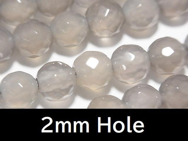 1strand $9.79! Gray Onyx AAA 64Faceted Round 8mm [2mm hole] 1strand beads (aprx.14inch / 35cm)