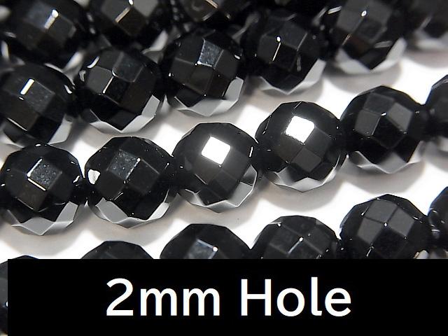1strand $8.79! Onyx 64 Faceted Round 8 mm [2 mm hole] 1 strand beads (aprx.15 inch / 36 cm)