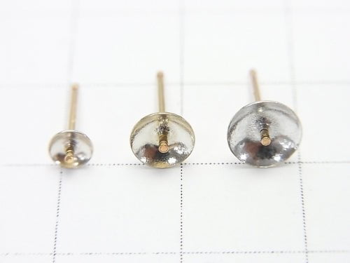 14KGF Direct Connected Earthtuds Earrings [10.5x4mm][12x5.2mm][12x6mm] 1pair