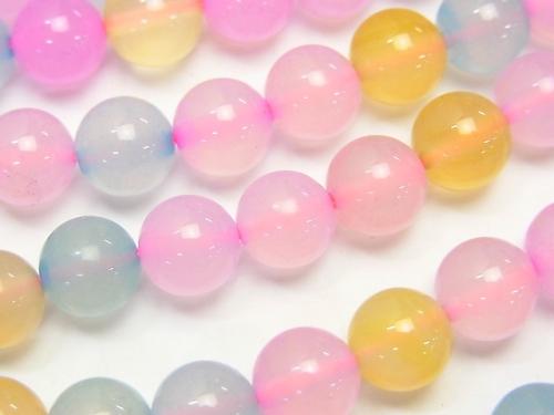 1strand $6.79! Candy color Chalcedony Round 8mm 1strand (aprx.14inch / 35cm)
