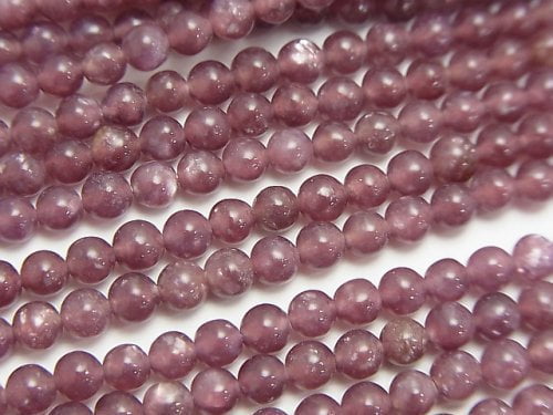 [Video]Lepidolite AAA Round 4mm 1strand beads (aprx.15inch/38cm)