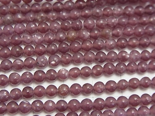 [Video]Lepidolite AAA Round 4mm 1strand beads (aprx.15inch/38cm)