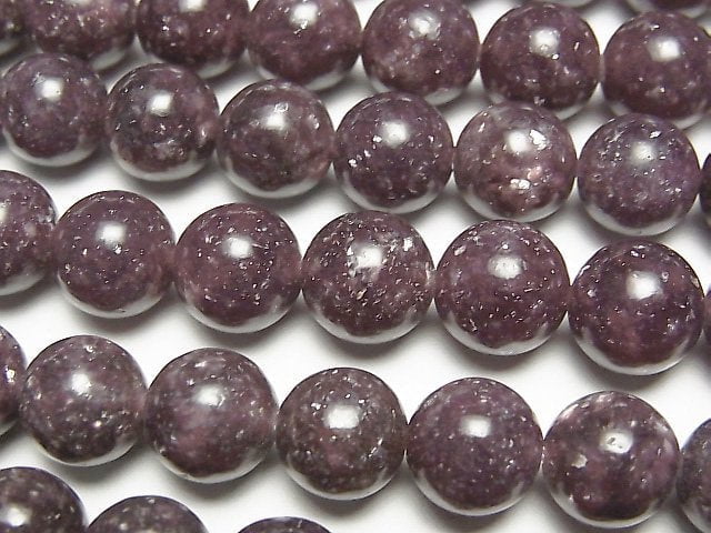 [Video]Lepidolite AAA Round 10mm half or 1strand beads (aprx.15inch/38cm)