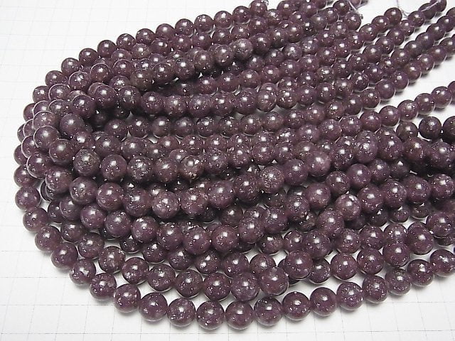 [Video]Lepidolite AAA Round 10mm half or 1strand beads (aprx.15inch/38cm)