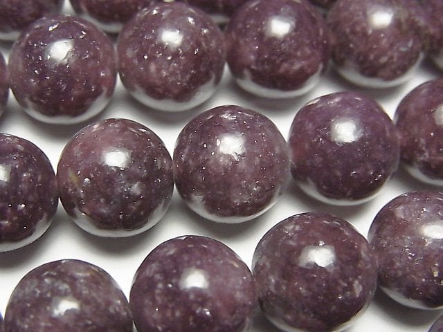 [Video] Lepidolite AAA Round 12mm 1/4 or 1strand beads (aprx.15inch/38cm)
