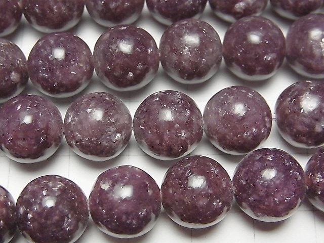 [Video] Lepidolite AAA Round 12mm 1/4 or 1strand beads (aprx.15inch/38cm)