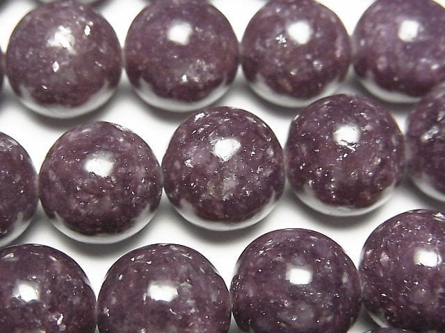 [Video]Lepidolite AAA Round 14mm 1/4 or 1strand beads (aprx.15inch/38cm)