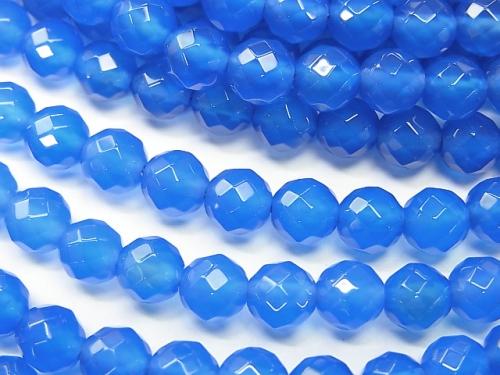 1strand $6.79! Blue Agate AAA 64 Faceted Round 6 mm 1strand (aprx.15 inch / 37 cm)