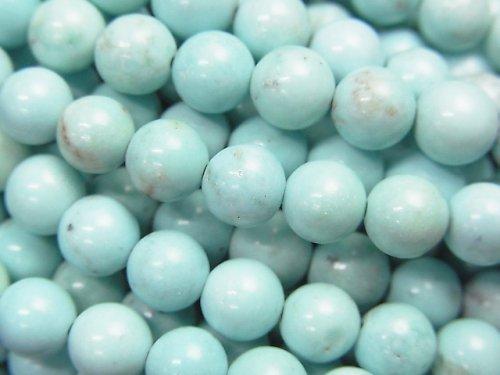 1strand $3.79! Magnesite Turquoise Light Blue Color Round 6mm 1strand (aprx.15inch / 38cm)