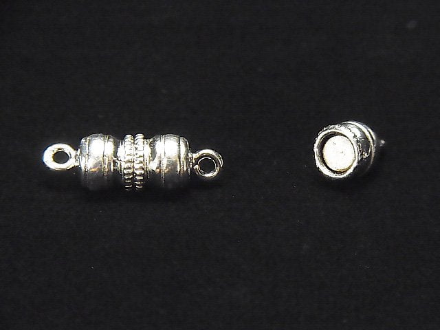 Silver925 Magnetic Clasp 18x6x6mm 1pair (2pcs)