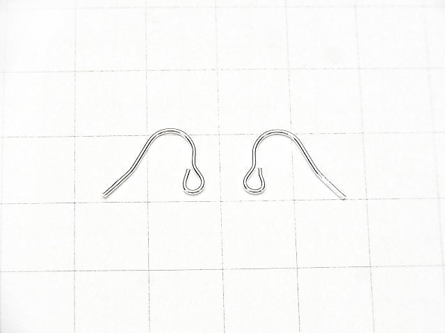 Silver925 Earwire 10x15mm [Silver Finish ][Rhodium Plated ][18KGP] 3pairs