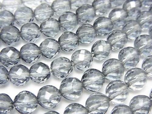 Silver Flash Crystal Twist 72Faceted Round 6mm half or 1strand beads (aprx.15inch / 38cm)