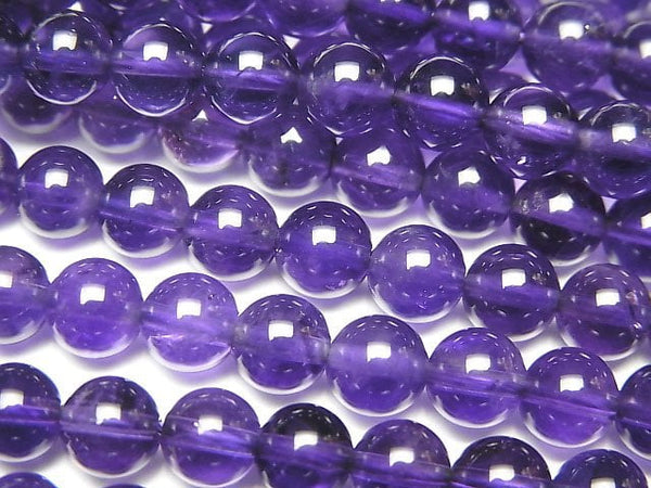 [Video] High quality Amethyst AAA Round 6mm half or 1strand beads (aprx.15inch/37cm)