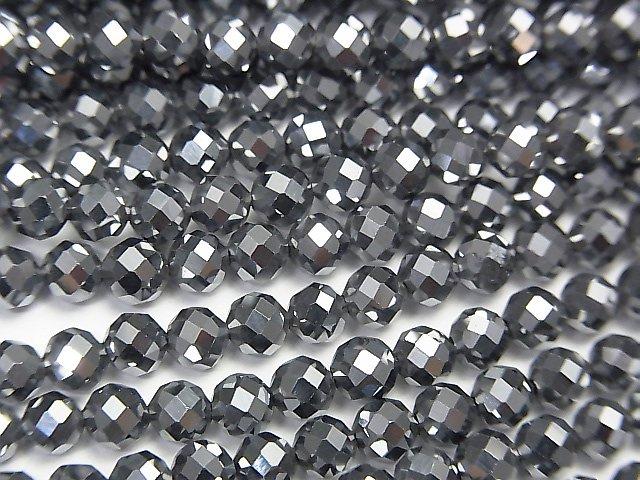 [Video] High Quality!  2pcs $9.79! Terahertz  32Faceted Round 4mm 1strand beads (aprx.15inch/36cm)