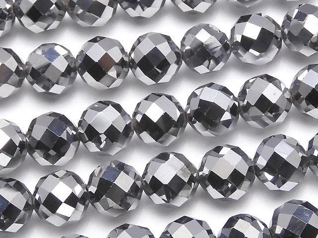 [Video] High Quality! Terahertz 64Faceted Round 8mm 1strand beads (aprx.15inch/36cm)