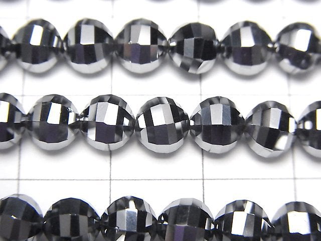 [Video]High Quality! Terahertz Mirror Faceted Round 6mm 1strand beads (aprx.15inch/37cm)