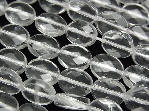 [Video] Crystal AA++ Faceted Oval 10x8x4mm half or 1strand beads (aprx.15inch/37cm)