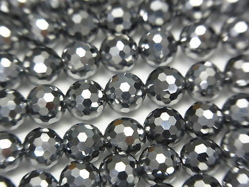[Video]High Quality! Terahertz 128Faceted Round 6mm 1strand beads (aprx.15inch/38cm)