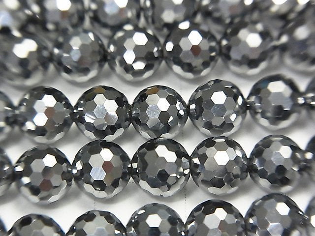 [Video]High Quality! Terahertz 128Faceted Round 6mm 1strand beads (aprx.15inch/38cm)