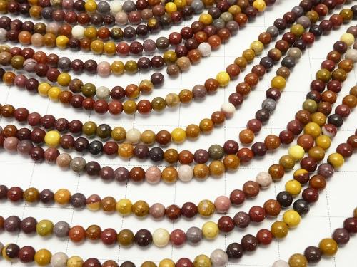 [Video] Mookaite Round 3mm 1strand beads (aprx.15inch / 38cm)