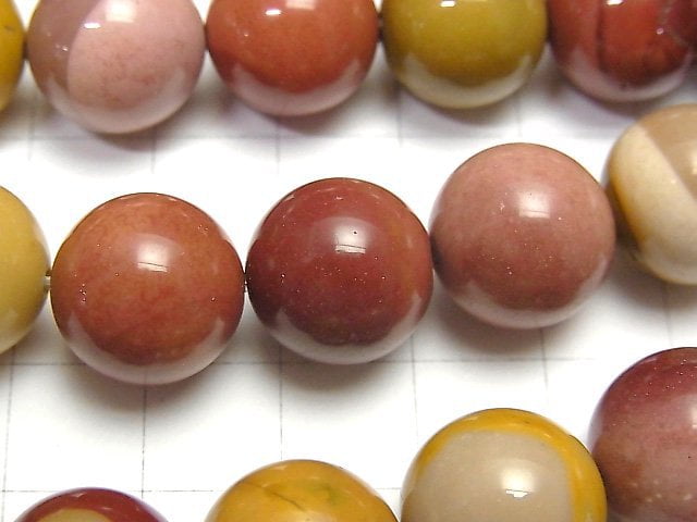 Mookaite  Round 14mm half or 1strand beads (aprx.15inch/36cm)