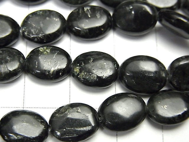 [Video] Nuummite Oval 10x8x4mm 1strand beads (aprx.15inch/38cm)