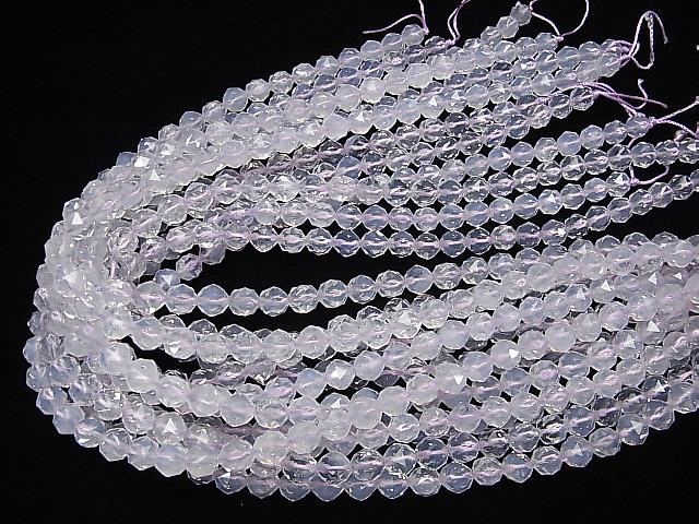 [Video] High Quality! Scorolite AAA- Star Faceted Round 8mm 1/4 or 1strand beads (aprx.15inch / 38cm)