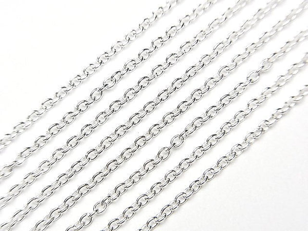Silver925 Cable Chain 1.3mm Pure Silver Finish 10cm