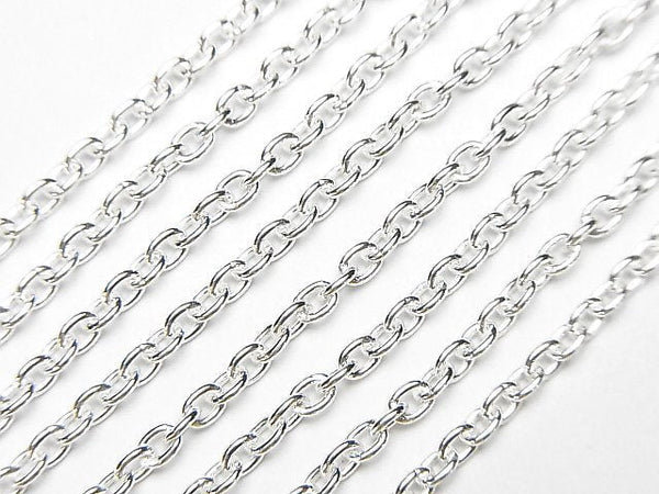 Silver925 Cable Chain 2.3mm Pure Silver Finish 10cm