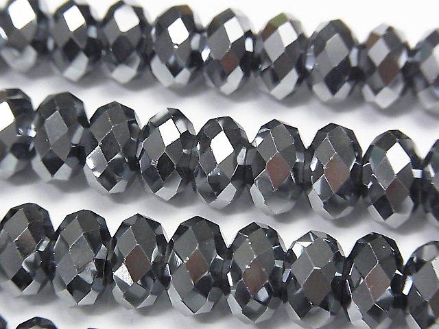 [Video]Terahertz  Faceted Button Roundel 10x10x6mm  half or 1strand beads (aprx.15inch/38cm)