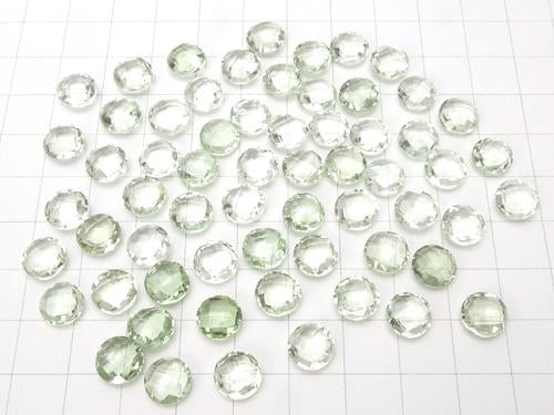 High Quality Green Amethyst AAA Undrilled Faceted Coin 8 x 8 x 4 mm 6 pcs $6.79!