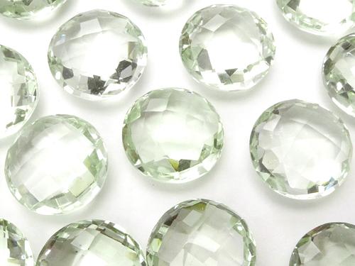 High Quality Green Amethyst AAA Undrilled Faceted Coin 12 x 12 x 6 mm 2 pcs $6.79!