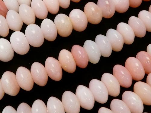 Pink Opal AAA Roundel 8 x 8 x 4 mm Color gradation half or 1 strand (aprx.15 inch / 38 cm)