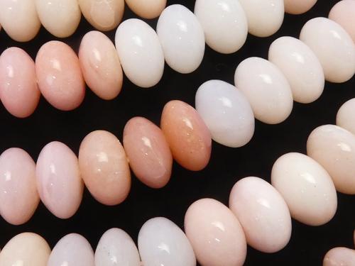 Pink Opal AAA Roundel 10 x 10 x 6 mm Color gradation half or 1 strand (aprx.15 inch / 38 cm)