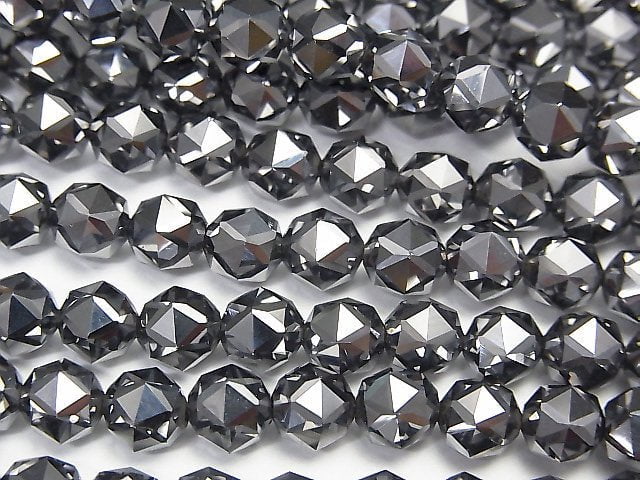High Quality! Terahertz Star Faceted Round 6mm 1strand beads (aprx.15inch/37cm)