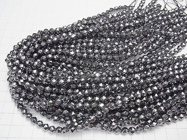 High Quality! Terahertz Star Faceted Round 6mm 1strand beads (aprx.15inch/37cm)