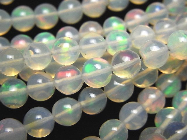 [Video]High Quality Precious Opal AAA Round 4-7mm Size Gradation half or 1strand beads (aprx.16inch/40cm)