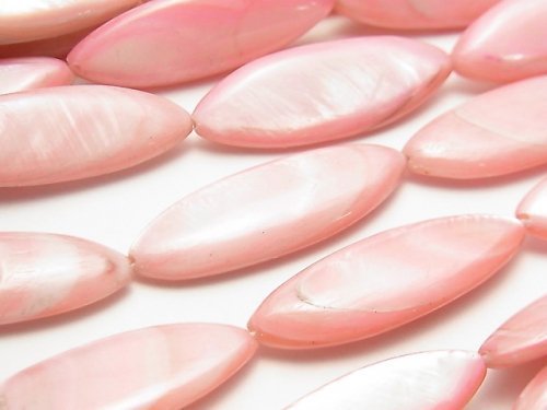 Rose pink color Shell Marquise 29x10x4mm 1strand beads (aprx.14inch/34cm)