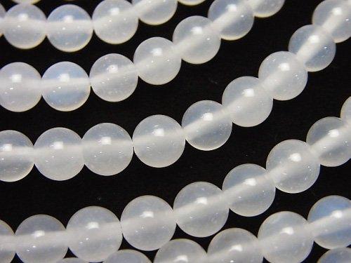1strand $4.79! White Chalcedony AAA Round 6mm 1strand (aprx.15inch / 37cm)