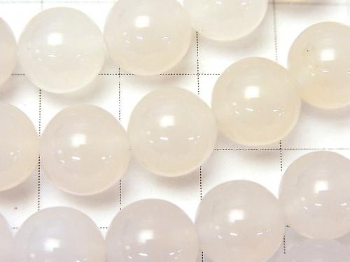 1strand $6.79! White Chalcedony AAA Round 10mm 1strand (aprx.15inch / 38cm)