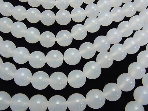 White Chalcedony AAA Round 12mm 1strand beads (aprx.15inch / 37cm)