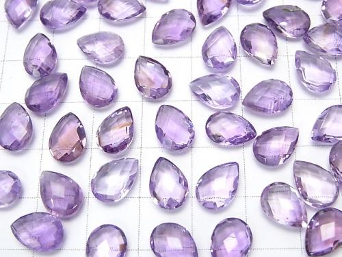 High Quality Amethyst AAA Undrilled Faceted Pear Shape 11x7x4mm 4pcs $5.79!