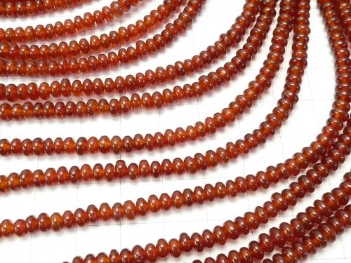 1strand $6.79! Red Agate AAA Roundel 4 x 4 x 2 mm 1strand (aprx.15 inch / 37 cm)
