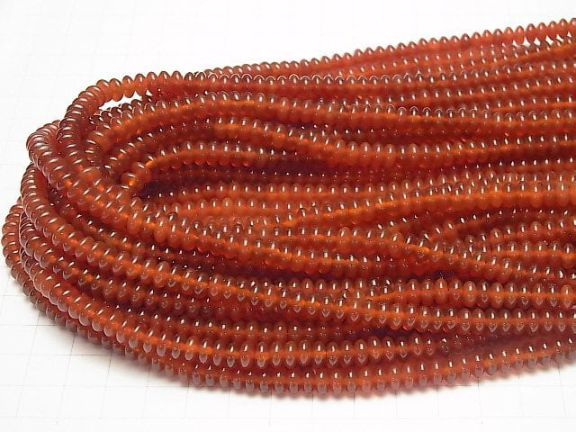 Red Agate AAA Roundel 6x6x3mm 1strand beads (aprx.15inch/37cm)