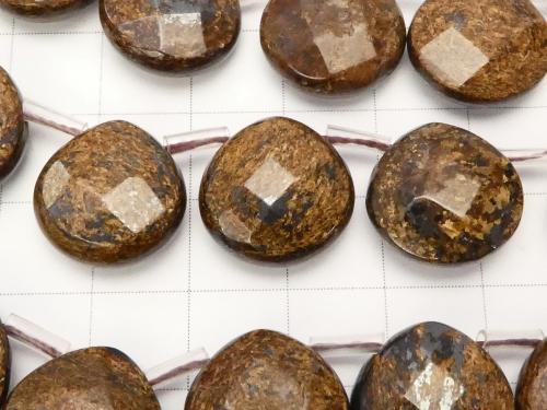Bronzite  Chestnut  Faceted Briolette 15x15x6mm half or 1strand (aprx.15inch/36cm)