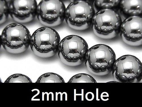 1strand $4.79! Hematite Round 10mm [2mm hole] 1strand beads (aprx.15inch / 38cm)