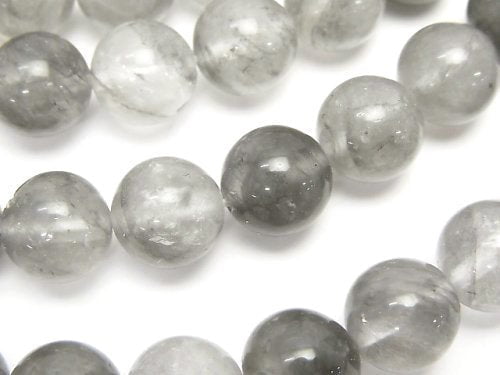 Gray Quartz AA Round 10mm 1strand beads (aprx.15inch/37cm)