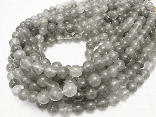 Gray Quartz AA Round 10mm 1strand beads (aprx.15inch/37cm)